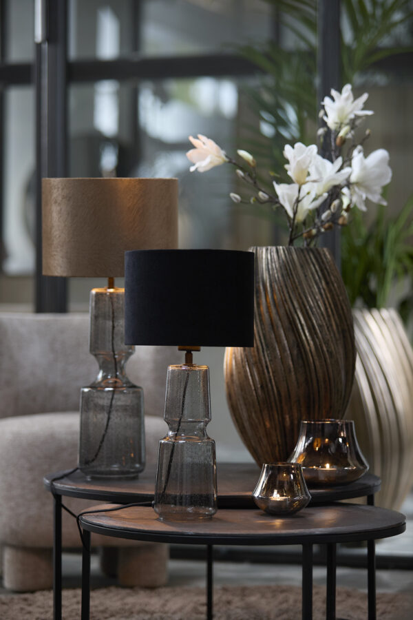 Glazen lampenvoet met structuur Light & Living Labin - H 39 cm - Image 4