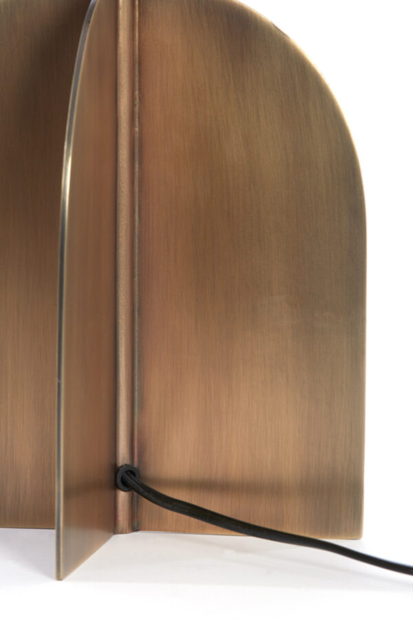 Metaalbruine tafellamp Light & Living Molago in modern design – H 29 cm - Image 6
