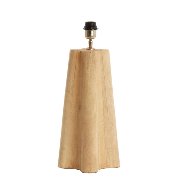 Houten lampvoet conisch vormig Light & Living Navelli - H 40 cm