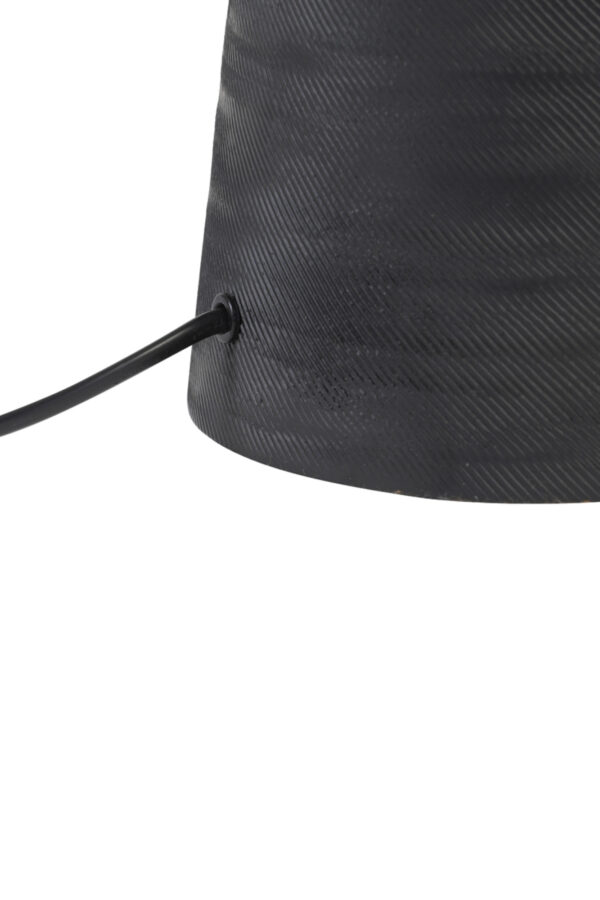 Zwarte conische tafellamp Light & Living Lilou – H 28 cm - Image 3
