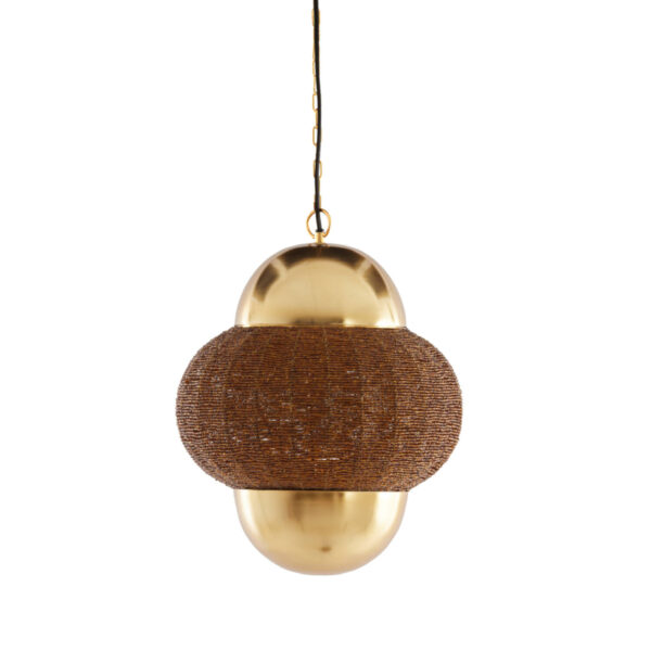 Gouden hanglamp met kralenversiering Light & Living Cetara - Ø 33 cm
