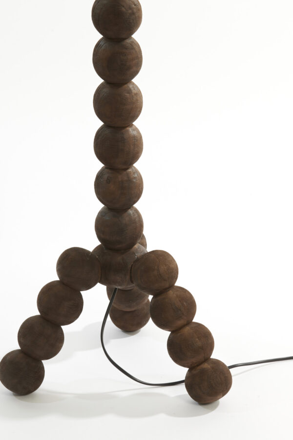 Houten lampvoet bolvormig Light & Living Veglio - H 130 cm - Image 6