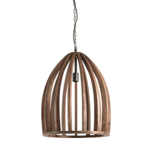 Open houten hanglamp kooi-design Light & Living Haranka - Ø 47 cm