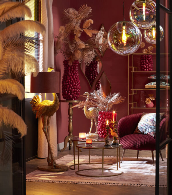Gouden struisvogel lampvoet Light & Living Ostrich - H 146,5 cm - Image 5