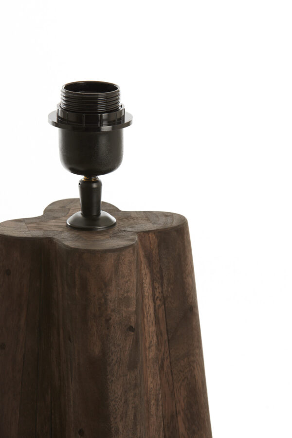 Grote houten lampvoet met fitting Light & Living Navelli - H 40 cm - Image 4