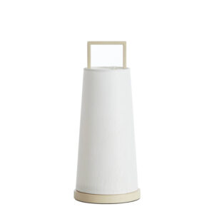 Tafellamp wit conisch Light & Living Fyon - H 37,5 cm