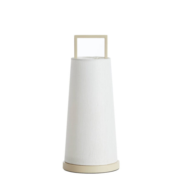 Tafellamp wit conisch Light & Living Fyon - H 37,5 cm