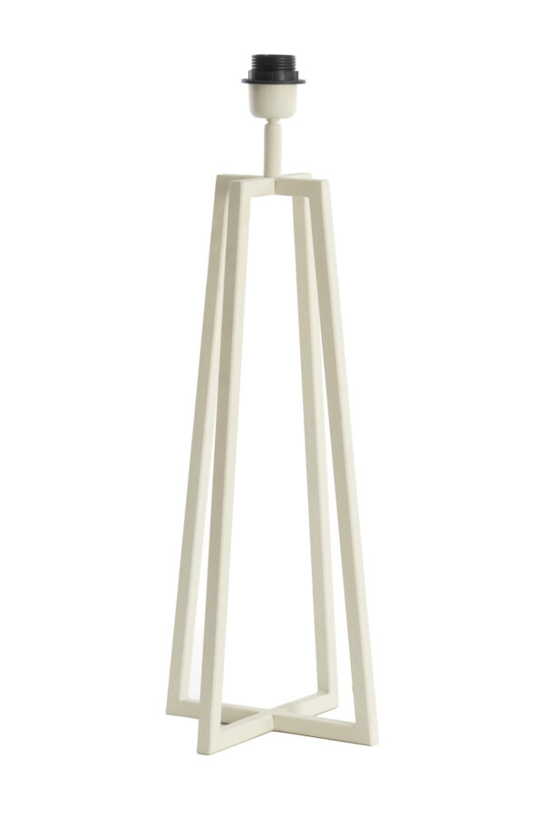 Witte lampenvoet geometrisch modern design Light & Living Miley - H 56 cm - Image 3