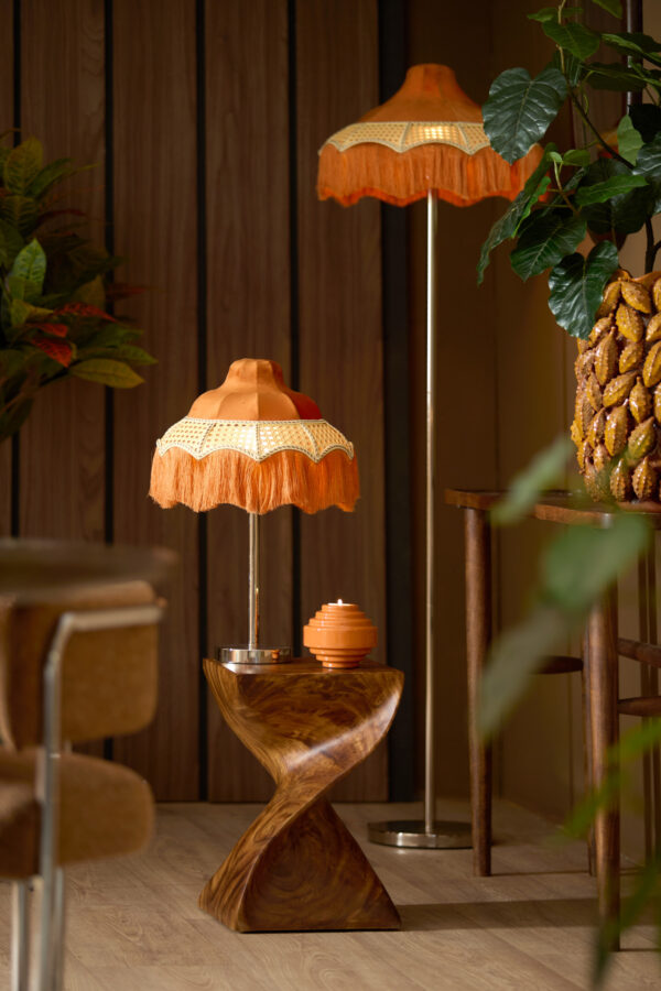 Franje lampenkap met rotan Light & Living Mizia - Ø 35 cm - Image 4