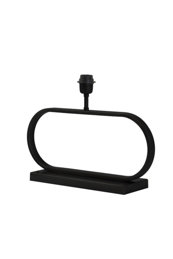 Zwarte lampvoet ovaal design Light & Living Jamiro - H 29 cm - Image 2