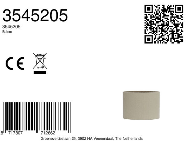 Beige cilinderlampenkap voor sfeervolle verlichting Light & Living Bolero - H 32 cm - Image 8