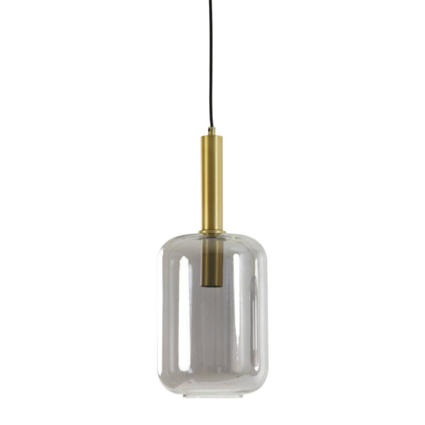 Goudkleurige glazen hanglamp Light & Living Lekar - Ø 22 cm