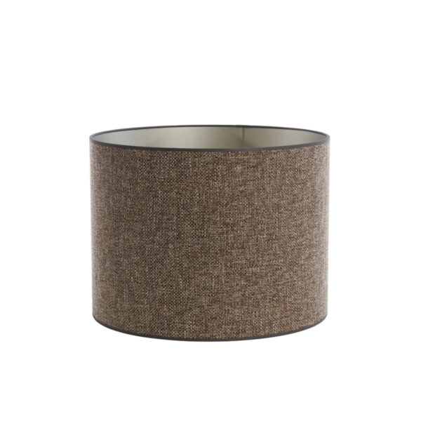 Bruine stof cilinder lampenkap Light & Living Saverna - Ø 50 cm