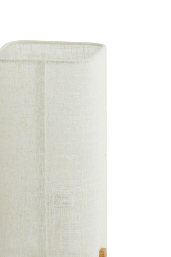 Stoffen tafellamp rechthoekig wit Light & Living Wyn - H 39 cm - Image 4