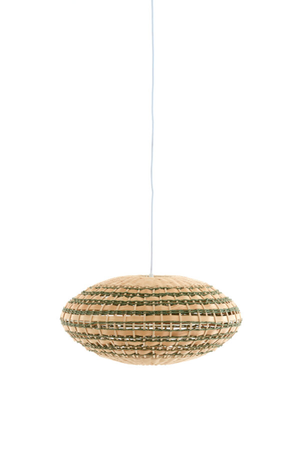 Ovale gevlochten rotan hanglamp Light & Living Tawela - Ø 50 cm - Image 2