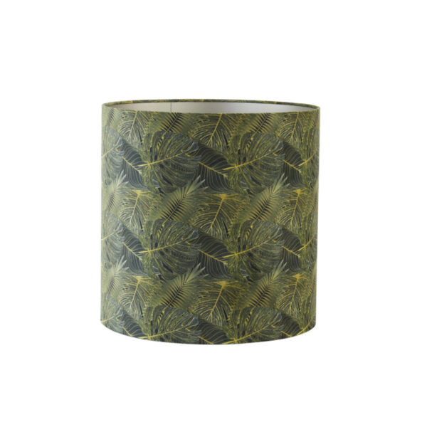 Groene lampenkap met bladmotief Light & Living Amazone - Ø 45 cm