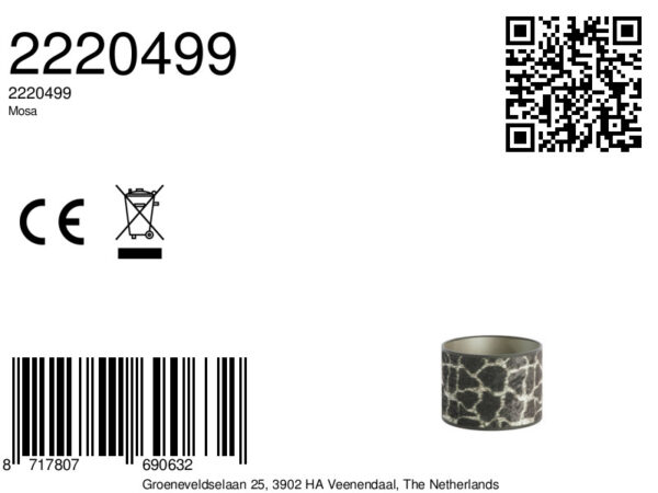Cilinder lampenkap met dierenprint Light & Living Mosa - Ø 20 cm - Image 8