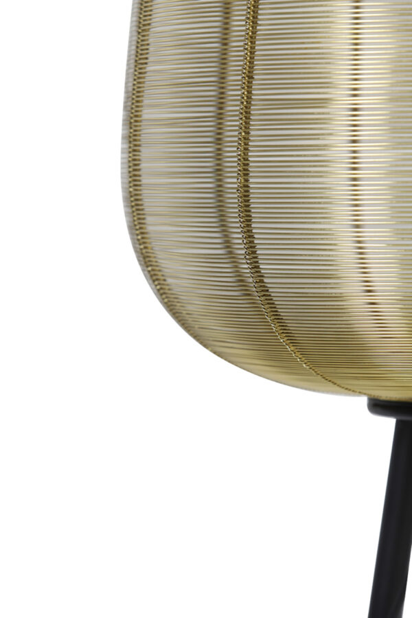 Geweven goudkleurige vloerlamp Light & Living Adeta – H 147 cm - Image 7