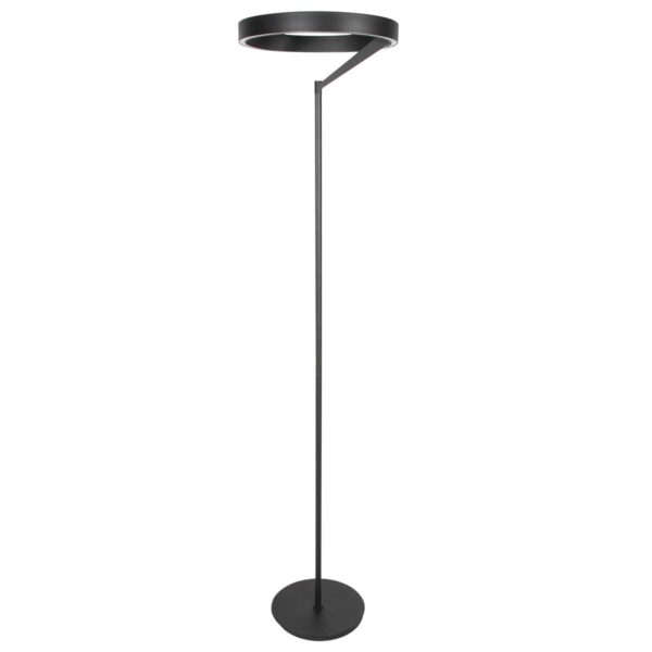 Zwarte design vloerlamp ring uplight Steinhauer Mykty - Image 2