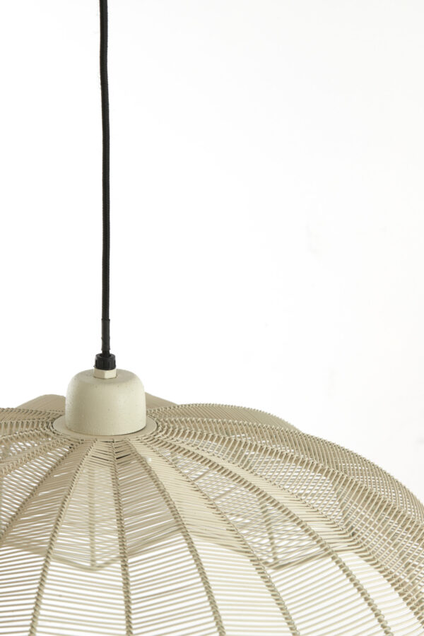Open geweven beige hanglamp Light & Living Espelo - Ø 52 cm - Image 3
