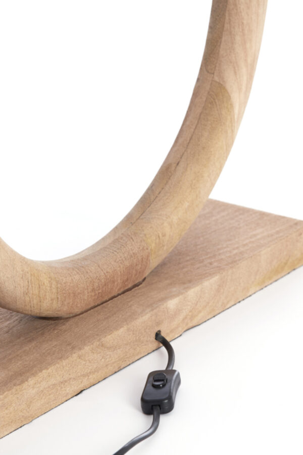 Houten lampvoet ringvormig Light & Living Nubia - H 44 cm - Image 7
