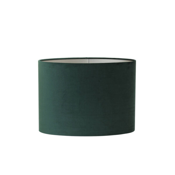 Groene lampenkap in cilinder vorm Light & Living Velours - H 32 cm