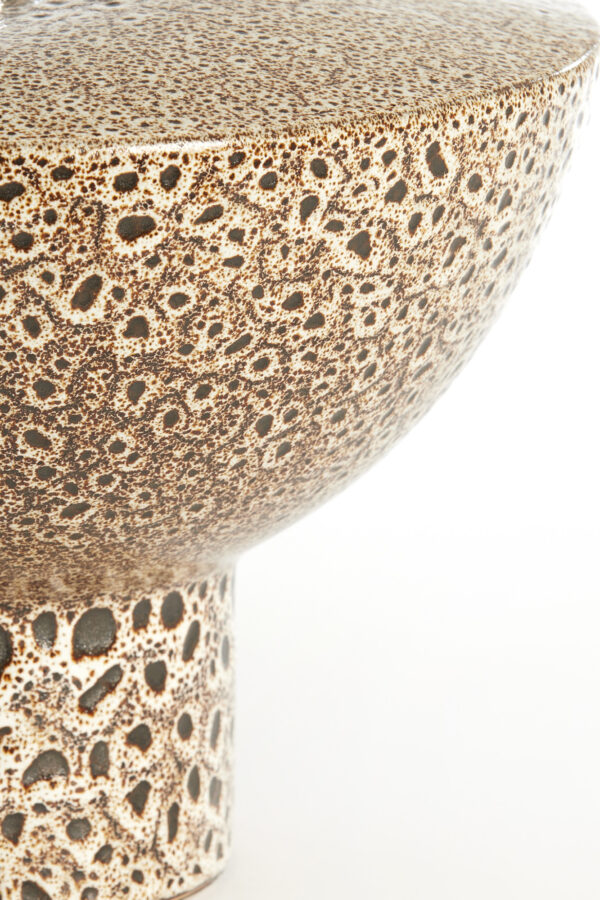 Keramische lampvoet met unieke textuur Light & Living Yasur - H 22 cm - Image 4