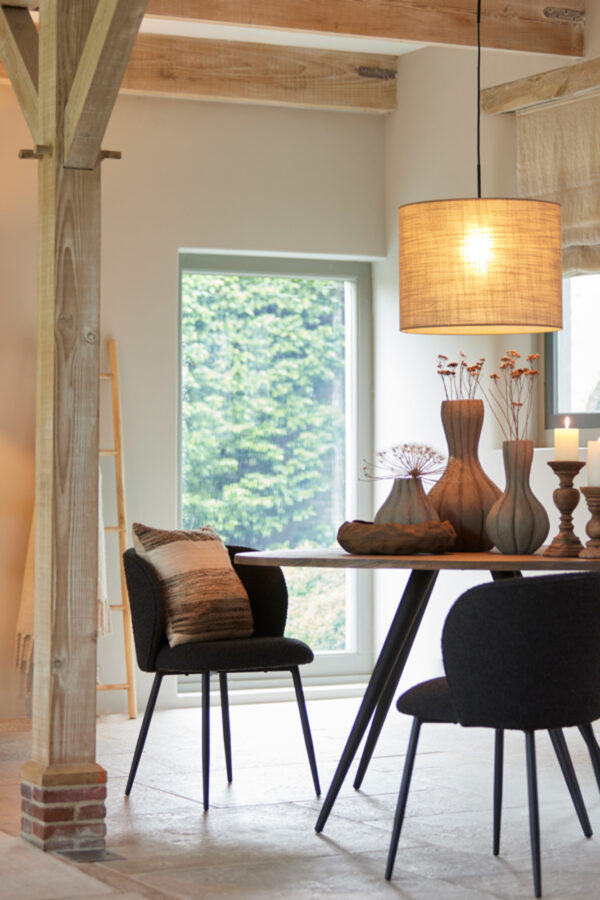 Beige cilindervormige  lampenkap Light & Living Caden - Ø 50 cm - Image 5