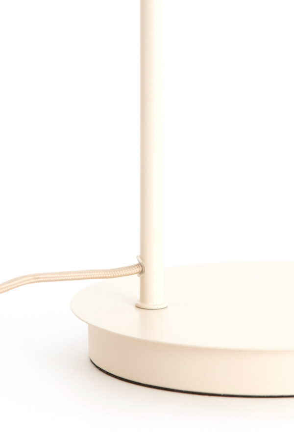 Cremekleurige tafellamp met glazen kapje Light & Living Baylie - H 61 cm - Image 6