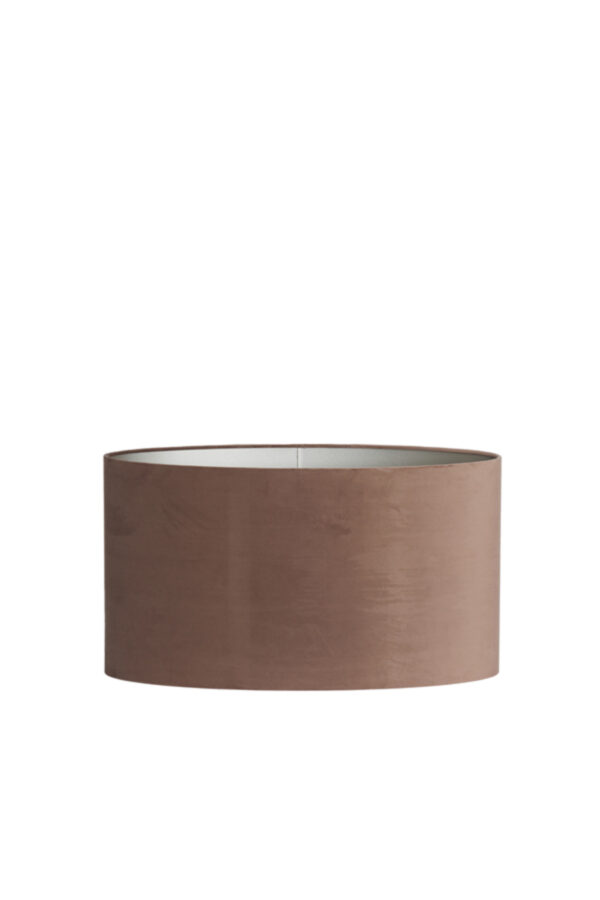 Cilindervormige lampenkap in bruin fluweel Light & Living Velours - H 32 cm - Image 2