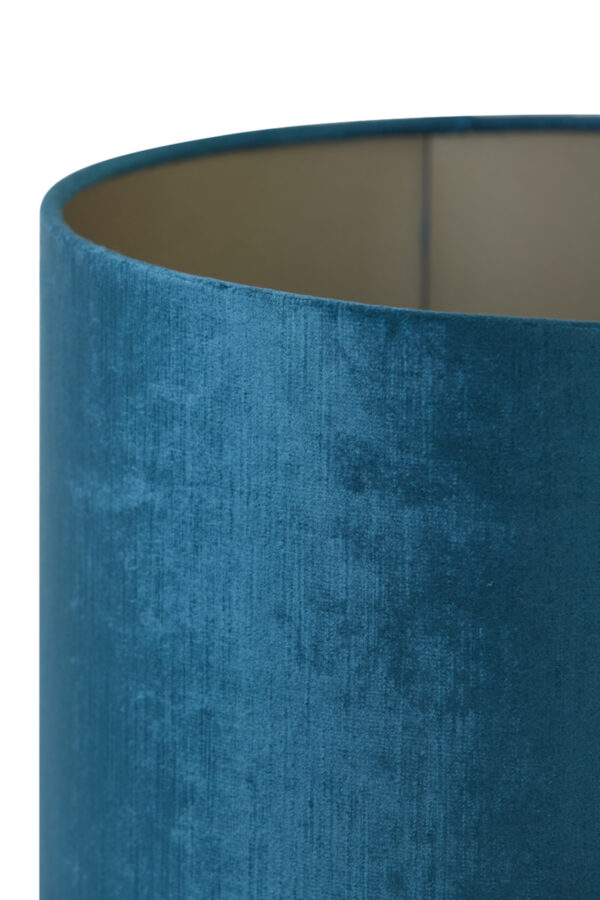 Blauwe cilindervormige lampenkap voor stijl Light & Living Gemstone - Ø 35 cm - Image 5