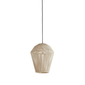 Beige stoffen hanglamp sfeervol Light & Living Deya - Ø 30 cm
