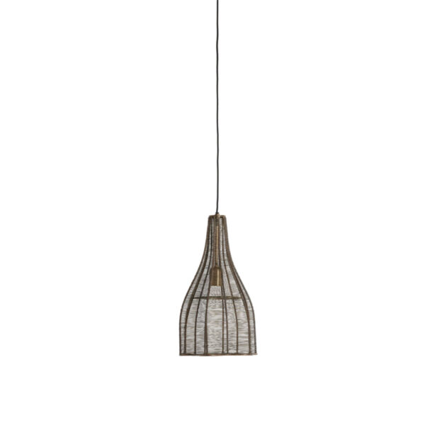 Industriële draad hanglamp met metaalstructuur Light & Living Mariama - Ø 25 cm