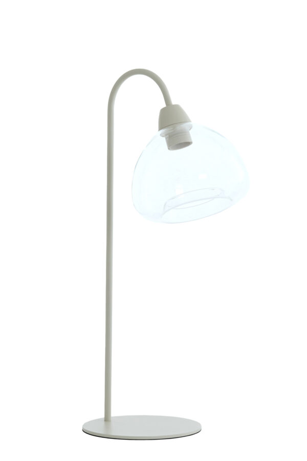 Glazen tafellamp metaalvoet Light & Living Bisho - H 61 cm - Image 3