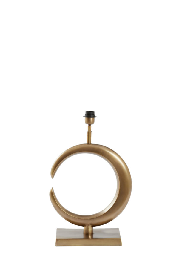 Gouden ringvormige lampenvoet Light & Living Lune - H 50 cm - Image 2