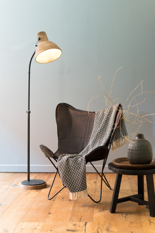 Industriële vloerlamp hout Light & Living Imbert - H 129 cm - Image 4