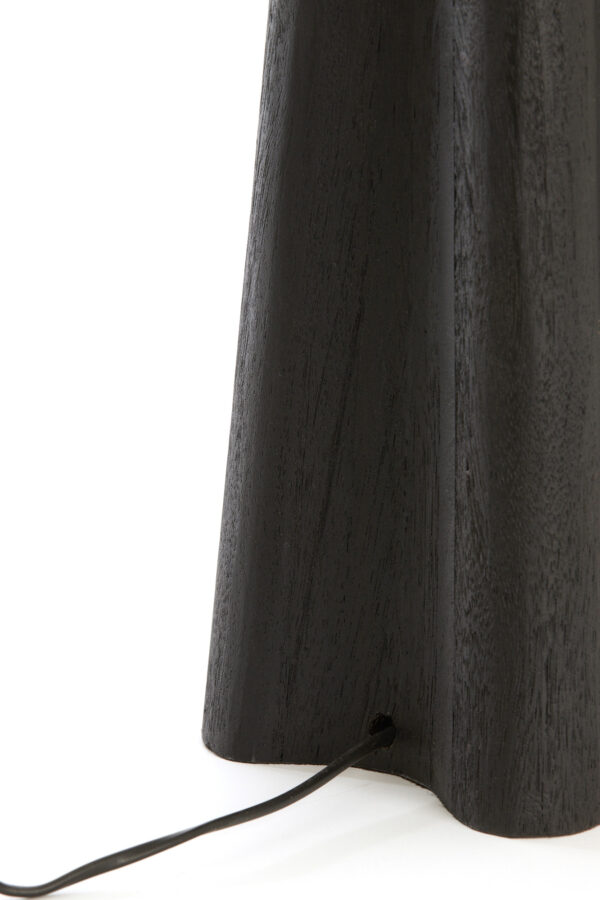 Zwarte houten lampvoet Light & Living Navelli - H 40 cm - Image 5