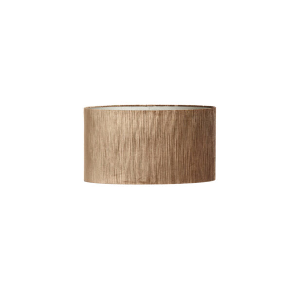 Goudkleurige fluwelen lampenkap voor sfeer Light & Living Flair - H 32 cm