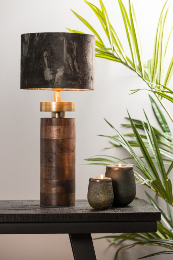 Zwarte marmeren lampenkap Light & Living Marble - Ø 25 cm - Image 4