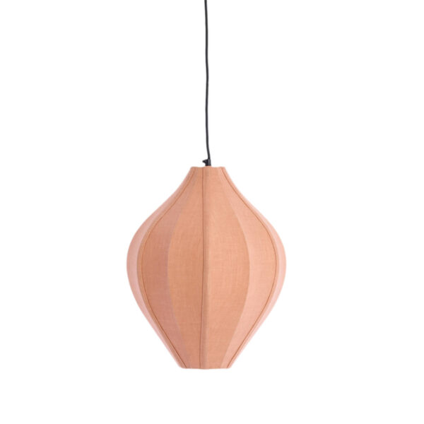 Druppelvormige linnen hanglamp Light & Living Pasto - Ø 36 cm