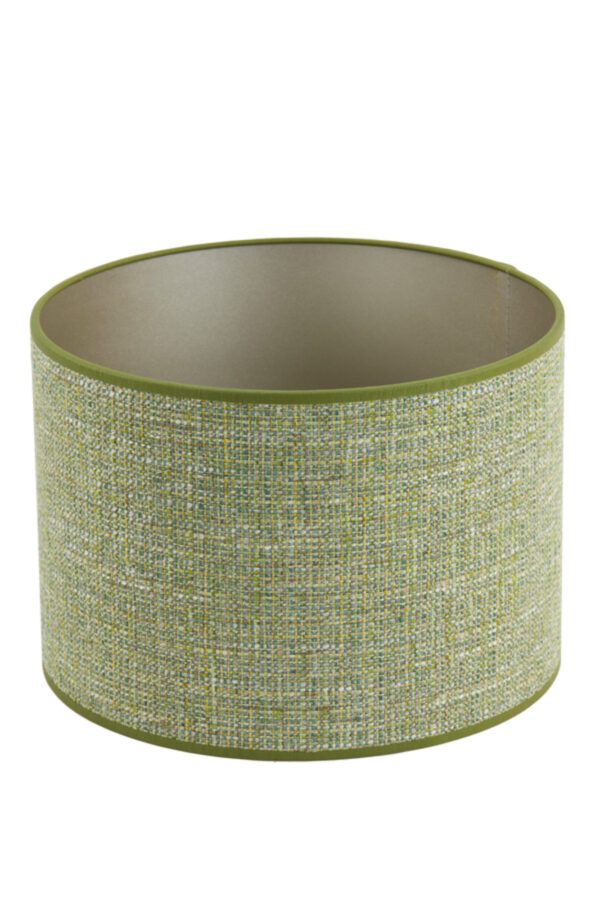 Cilindervormige lampenkap in groene stof Light & Living Tweed - Ø 40 cm - Image 3