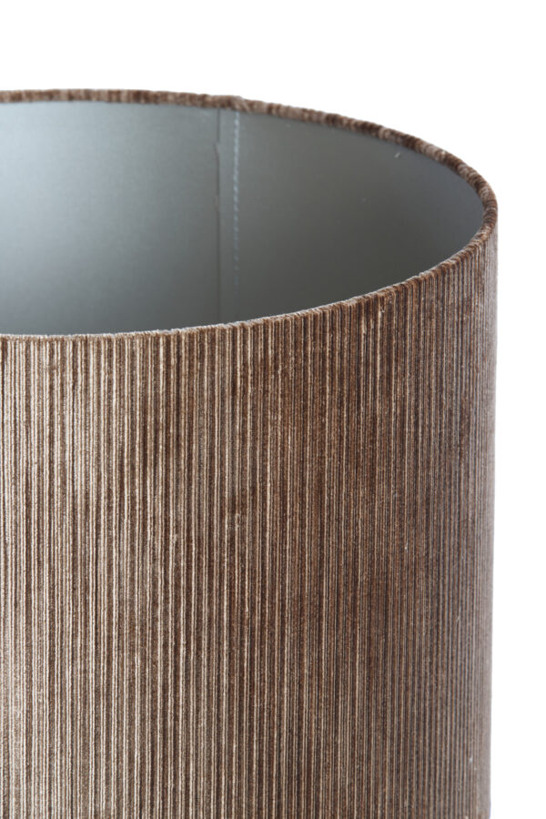 Fluwelen lampenkap in goudkleurige tint Light & Living Flair - Ø 40 cm - Image 3