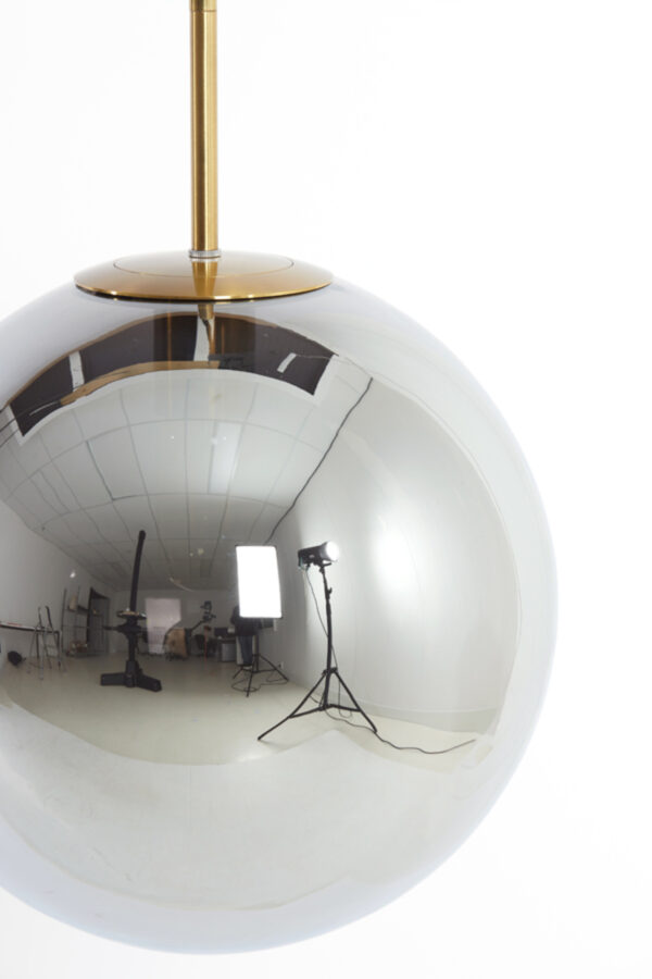 Zilverkleurige bolvormige hanglamp Light & Living Medina - B 120 cm - Image 3