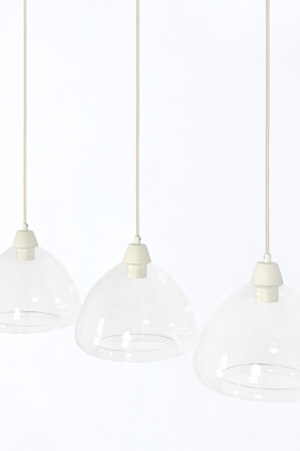 Stijlvolle hanglamp met glazen kappen Light & Living Bisho - B 94 cm - Image 4