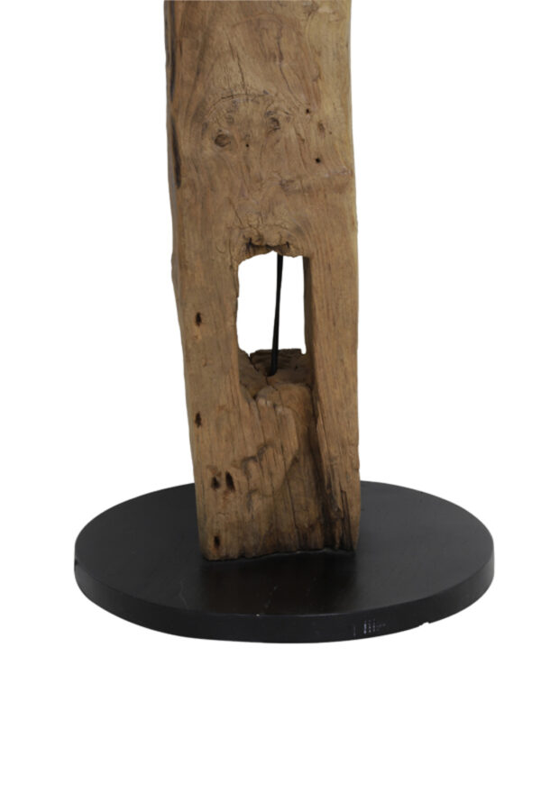 Houten lampvoet met natuurlijke uitstraling Light & Living Karlovo - H 144 cm - Image 6