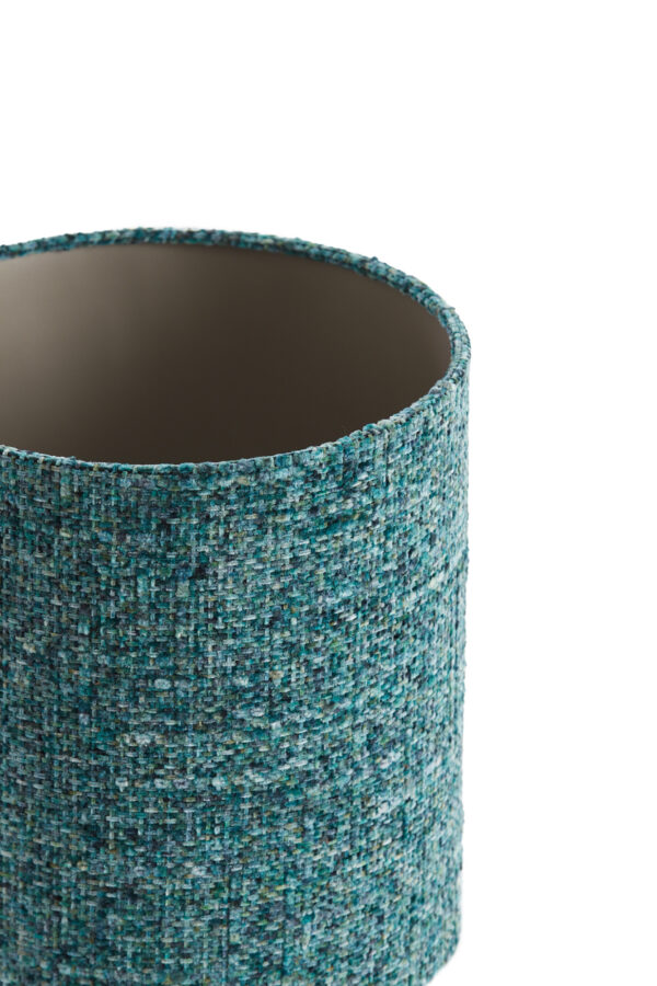 Lampenkap cilindrisch turquoise stoffen Light & Living Osire - Ø 25 cm - Image 3