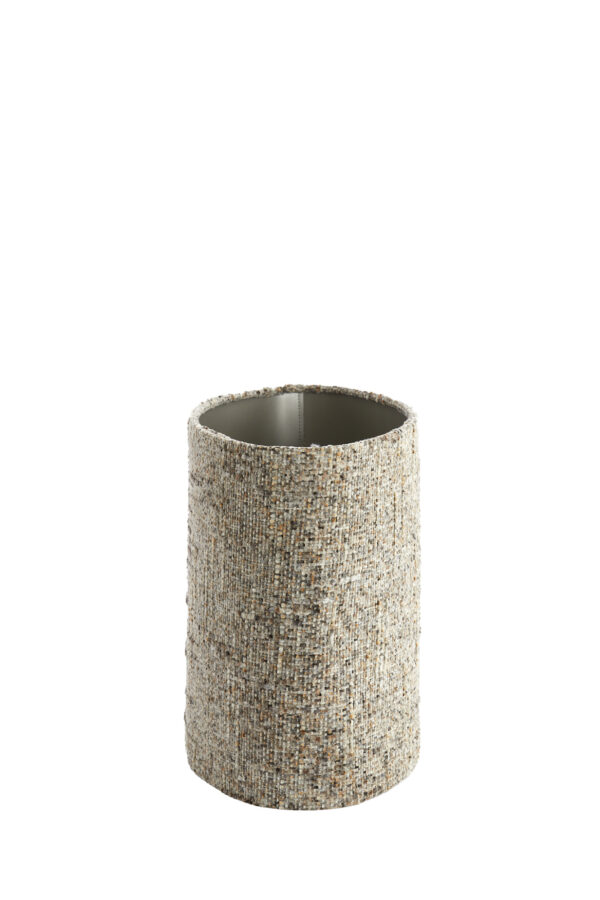 Beige gestofde cilindervormige lampenkap Light & Living Osire - H 32 cm - Image 4