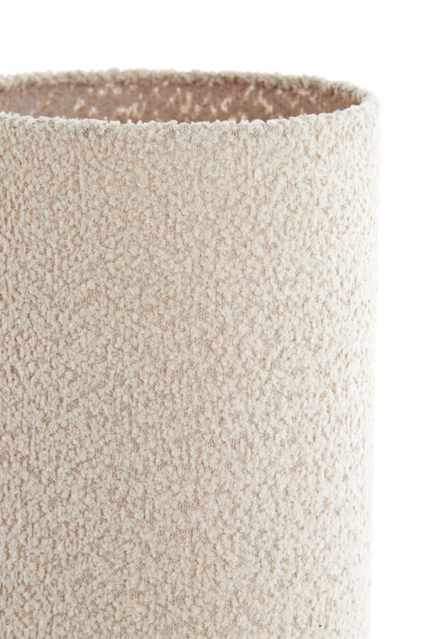 Beige stoffen cilinder tafellamp Light & Living Micky - H 58 cm - Image 3
