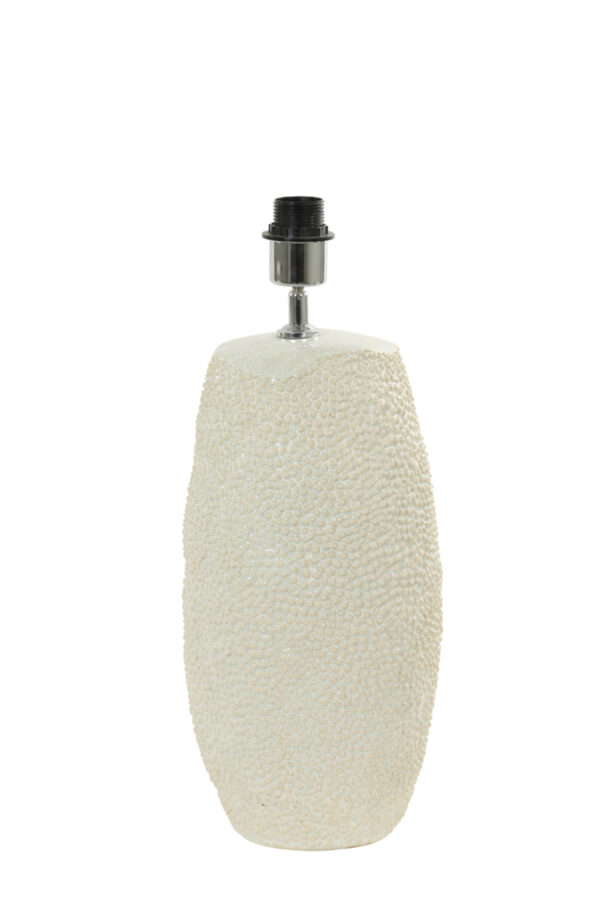 Geribbelde lampvoet beige Light & Living Kyara - H 51,5 cm - Image 2