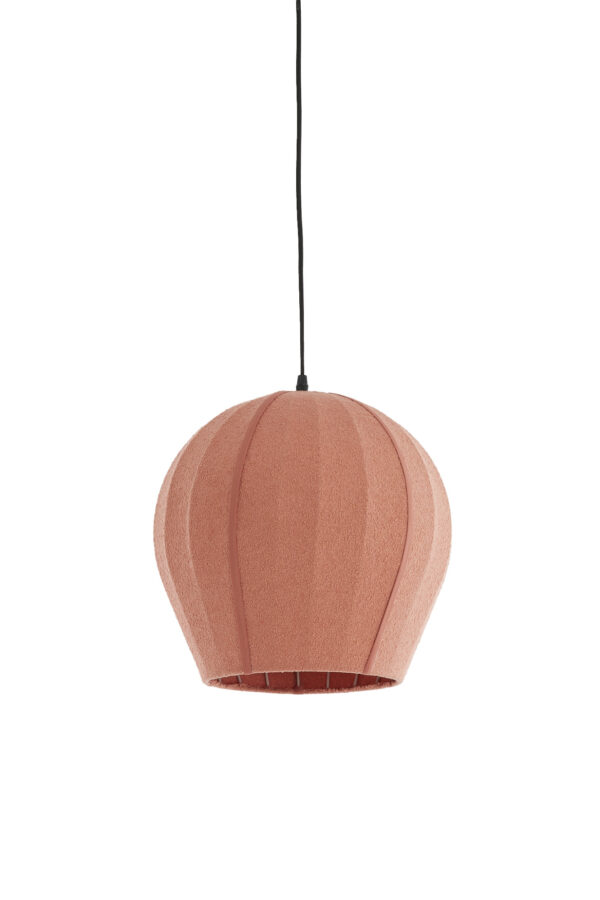Terracotta stoffen hanglamp warm design Light & Living Zagori - Ø 35 cm - Image 2